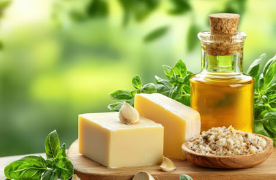 Butter and olive oil